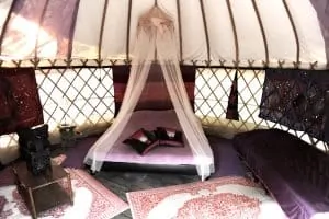 Yurt huren op een camping